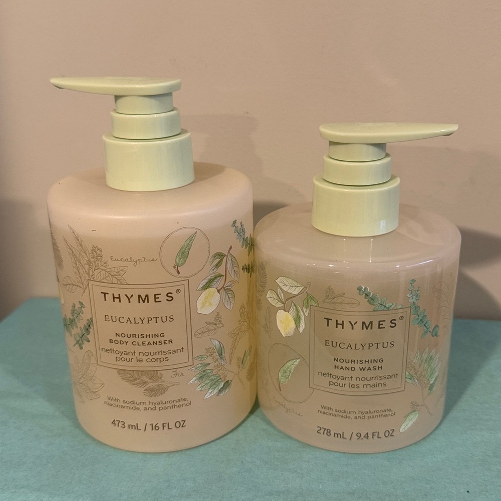 Eucalyptus Nourishing Body Cleanser and Hand Wash Set - Pink